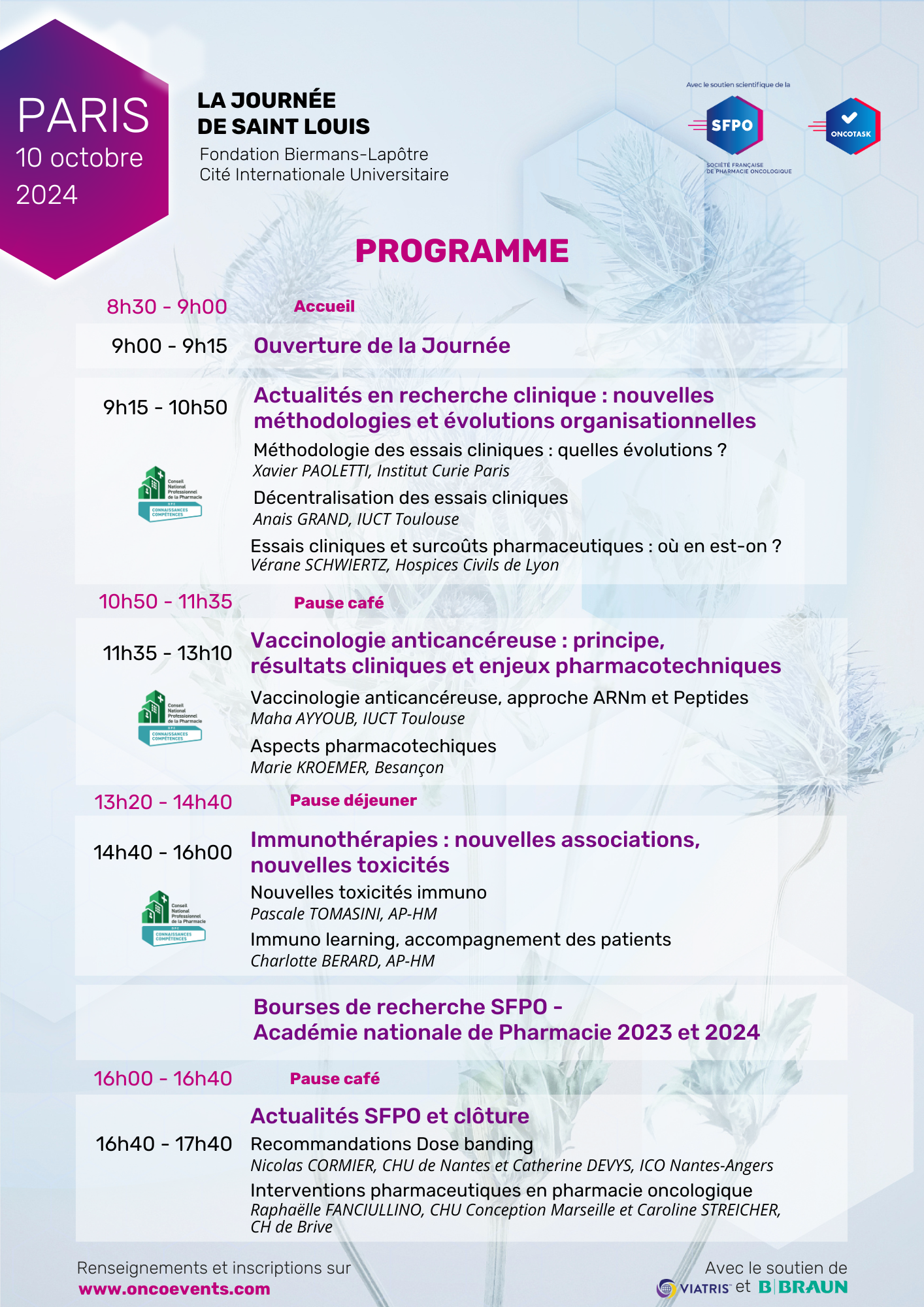 Programme - Saint Louis 2024